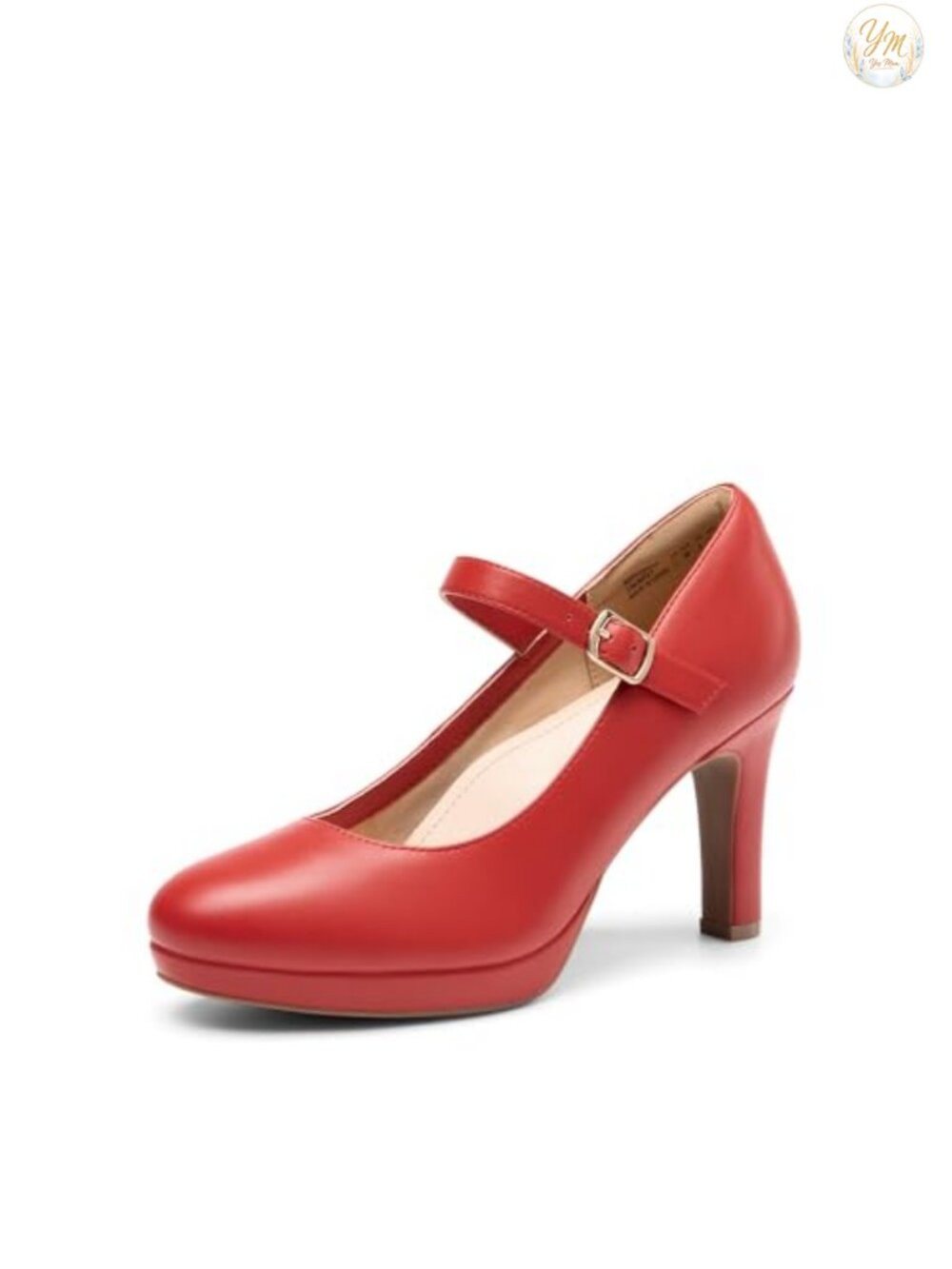 Mary Jane Pumps Vegan Leather Stiletto Heel Formal Dress Shoes